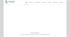 Desktop Screenshot of nucleonsoftware.com