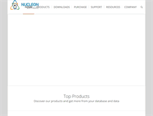 Tablet Screenshot of nucleonsoftware.com